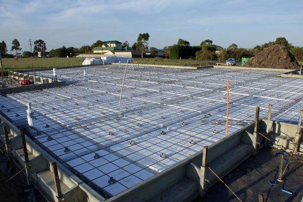 Barn Pad Construction in Painesville